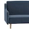 Flash Furniture Navy Faux Linen Split Back Futon Sofa-Wooden Legs HC-1035-NV-GG - alternate 2
